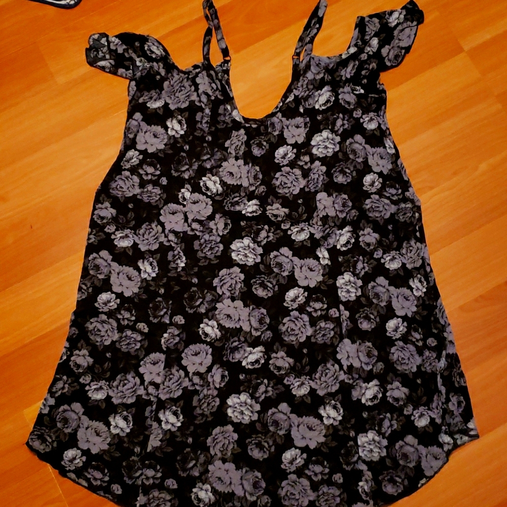 Torrid Floral Cold Shoulder Swim Cover-up